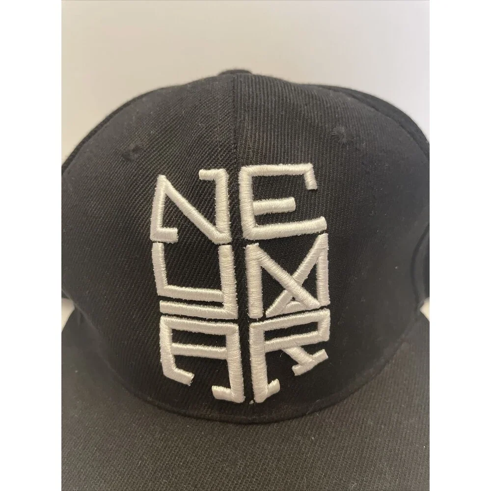 Neymar Snap Back Hat Black With White Letters